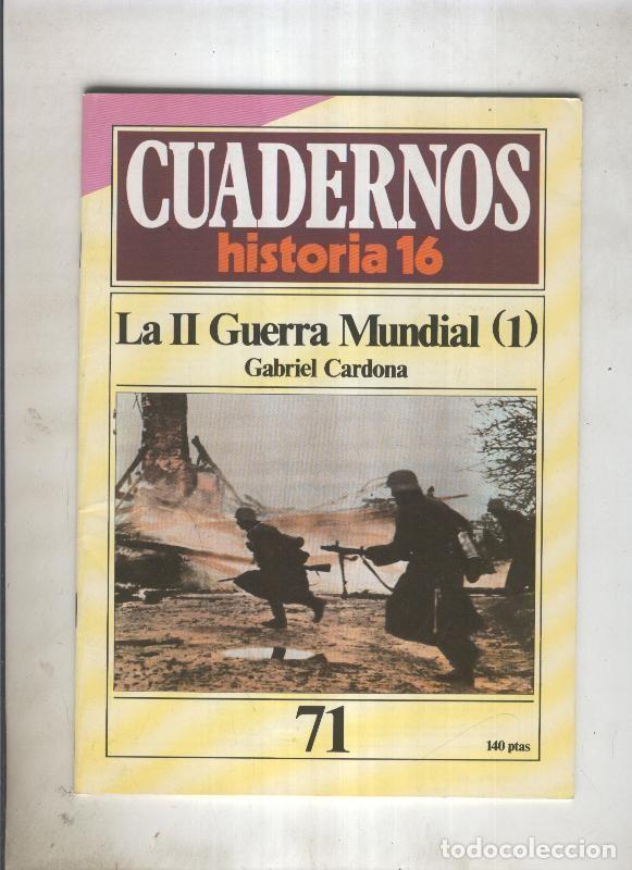Postales: Cuadernos Historia 16 numero 71:La II Guerra Mundial (1) - Gabriel Cardona