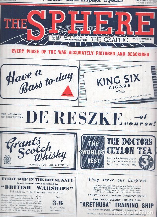 Cartes Postales: THE SPHERE ILLUSTRATED, Numero 2128, November 2 1940: Churchill in Scotland - Varios