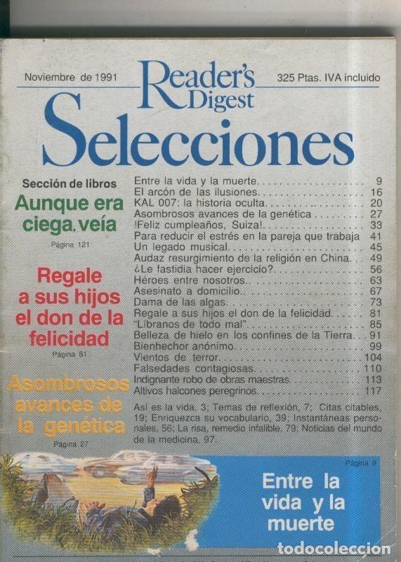 Postales: Selecciones del Readers Digest: 1991 Noviembre: Halcones peregrinos - Varios