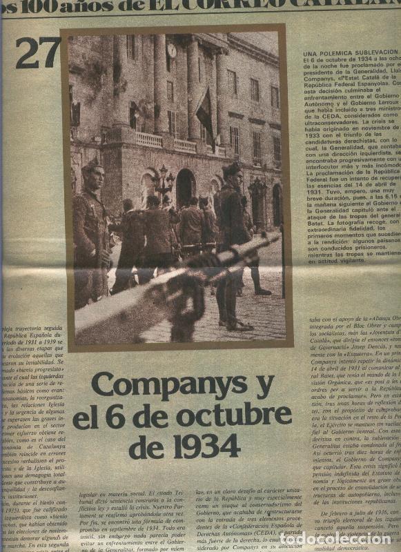 Postales: Un siglo de catalu&ntilde;a en los 100 a&ntilde;os de El Correo Catalan, fasciculo numero 27 - Varios