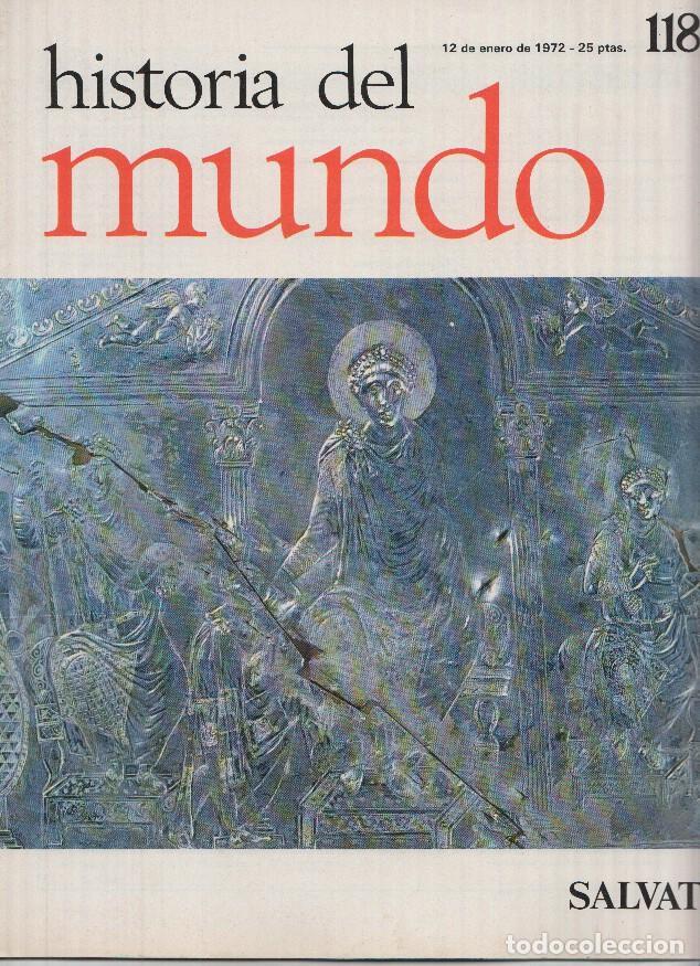 Postales: HISTORIA DEL MUNDO SALVAT: Fasciculo 118, 12 Enero 1972: Del Imperio Romano al Cristiano. - Varios
