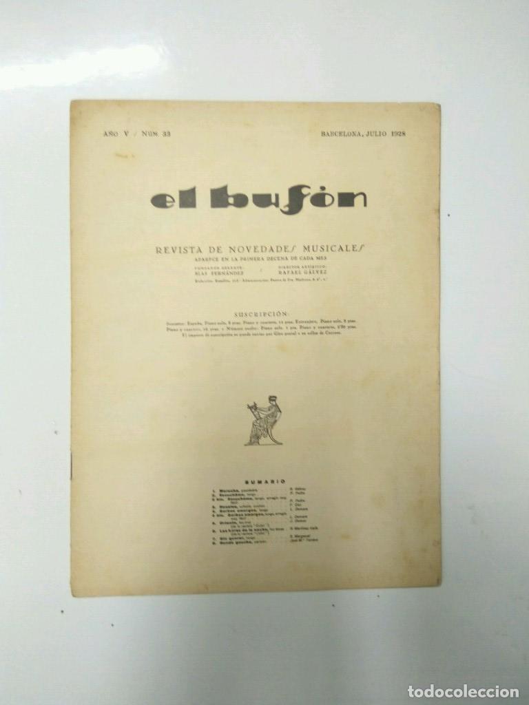 Postkarten: Revista Novedades Musicales: EL BUFON - A&ntilde;o V, Numero 33 (Barcelona Julio e 1928) - I.ALBENIZ