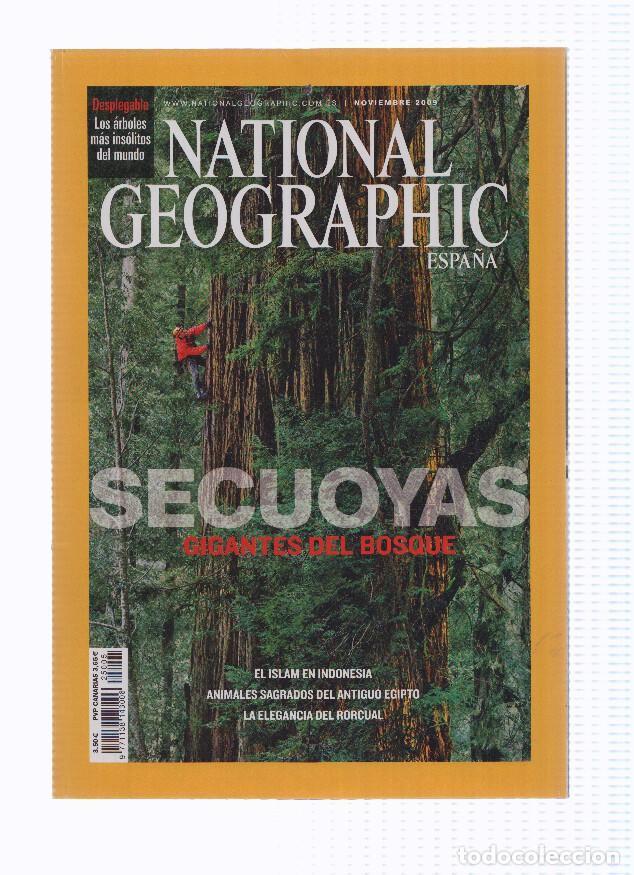 Postales: Revista: NATIONAL GEOGRAPHIC, Noviembre 2009: Secuoyas, Gigantes del Bosque - Varios
