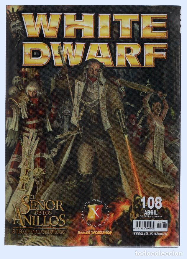 Postales: Revista: WHITE DWARF, Numero 108: El Se&ntilde;or de los Anillos, Los Cazadores de Brujas (Abril 2004) - Va