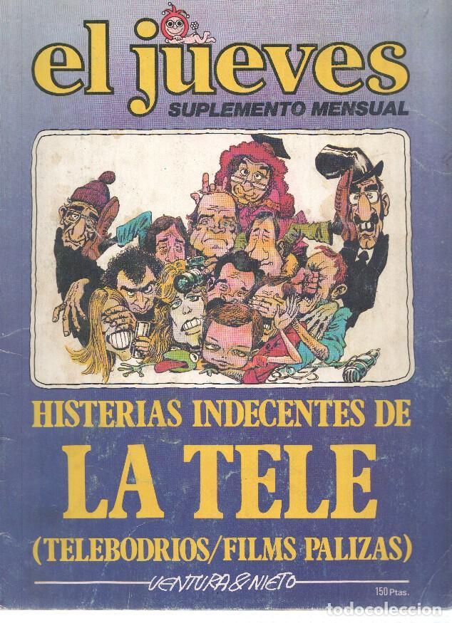 Postais: El Jueves, Suplemento Mensual: HISTERIAS INDECENTES DE LA TELE - Ventura y Nieto (Zeta 1979) - Ventu