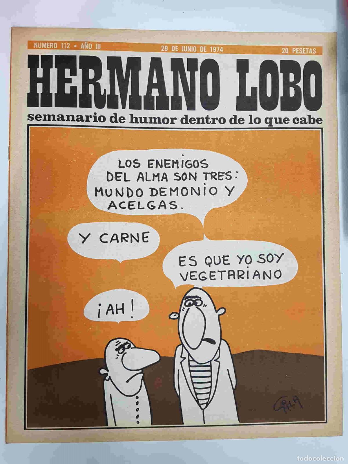 Cartoline: Hermano Lobo numero 112: portada de Gila - Forges-Gila-Summers-etc