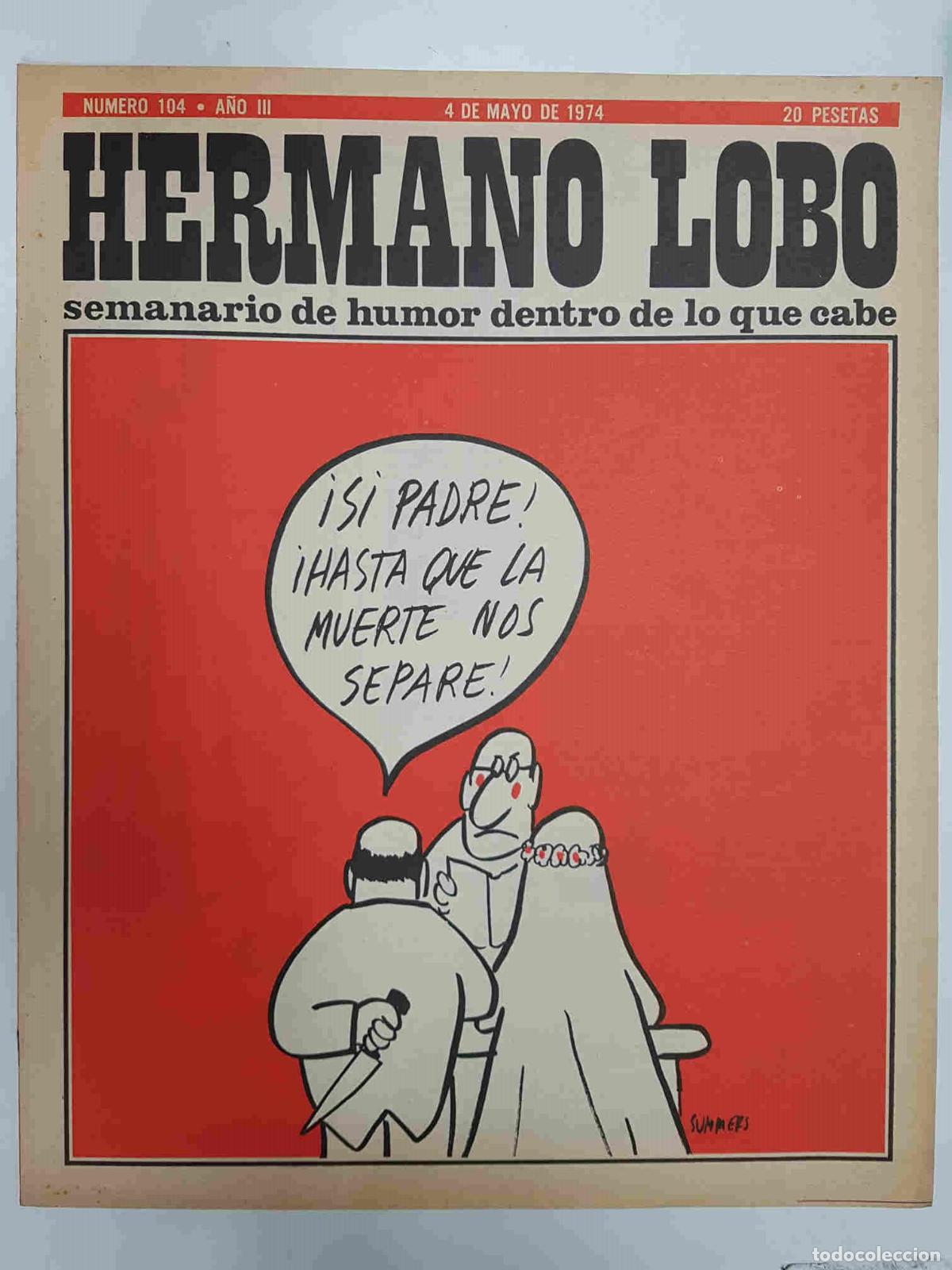 Postales: Hermano Lobo numero 104: portada de Summers - Forges-Gila-Summers-etc
