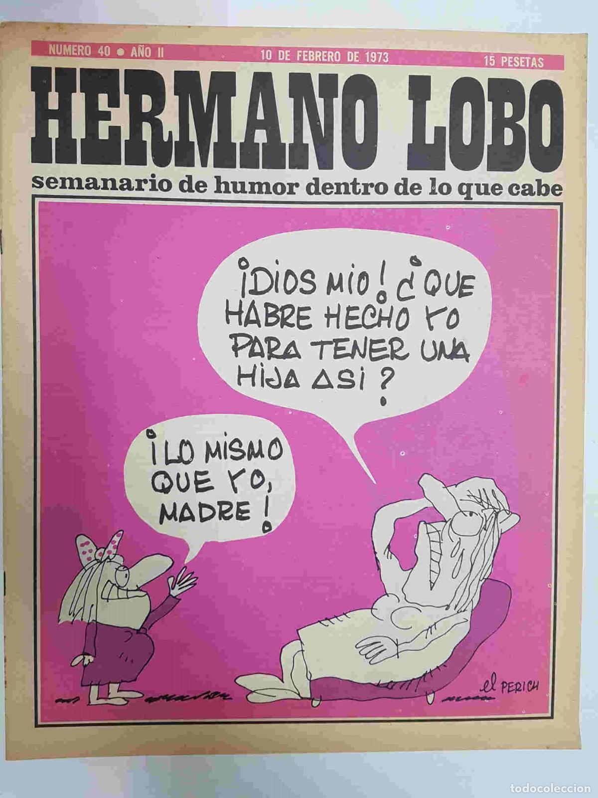 Postcards: Hermano Lobo numero 040: portada de Perich - Forges-Gila-Summers-etc