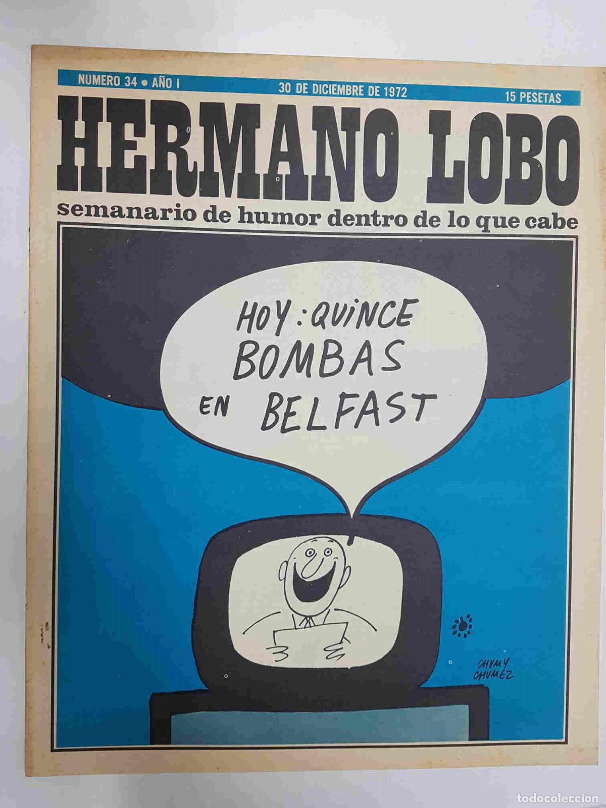 Cartoline: Hermano Lobo numero 034: portada de Chumy Chumez - Forges-Gila-Summers-etc