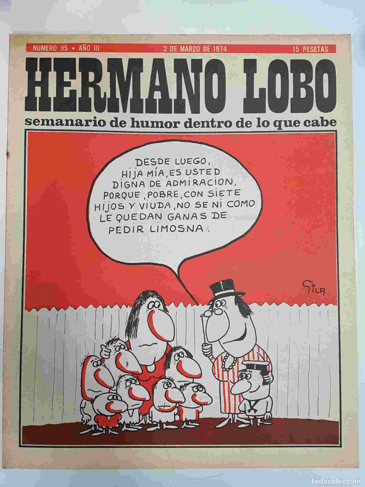 Cartoline: Hermano Lobo numero 095: portada de Gila - Forges-Gila-Summers-etc
