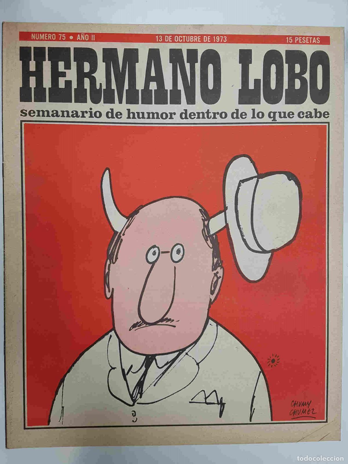 Cartoline: Hermano Lobo numero 075: portada de Chumy Chumez - Forges-Gila-Summers-etc