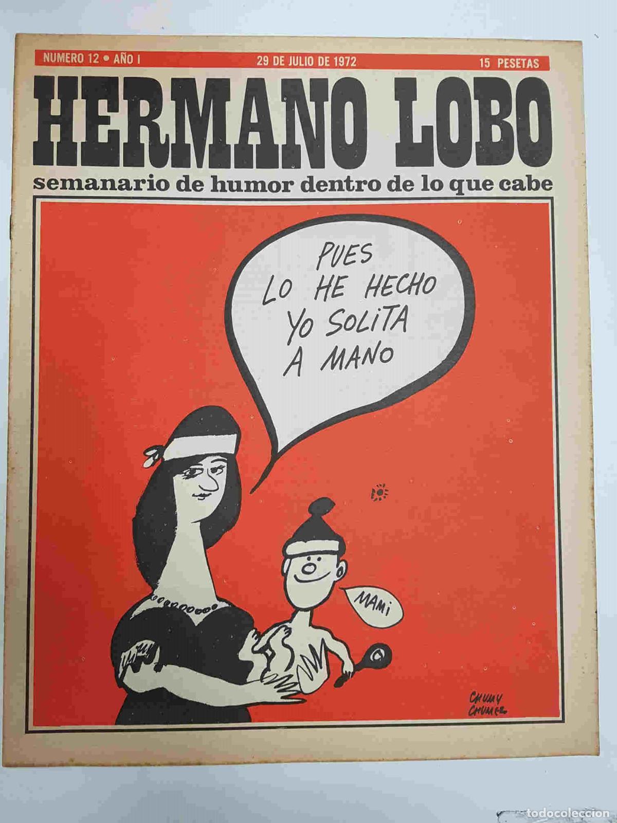 Cartoline: Hermano Lobo numero 012: portada de Chumy Chumez - Forges-Gila-Summers-etc