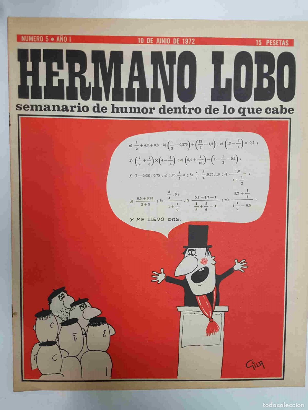 Cartes Postales: Hermano Lobo numero 005: portada de Gila - Forges-Gila-Summers-etc