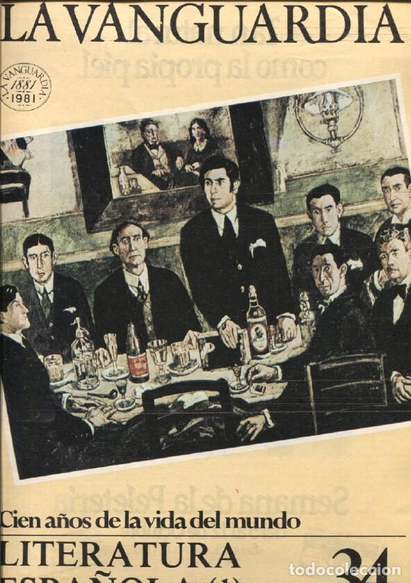 Postales: La Vanguardia fasciculo numero 34: Literatura espa&ntilde;ola, primera parte - Varios