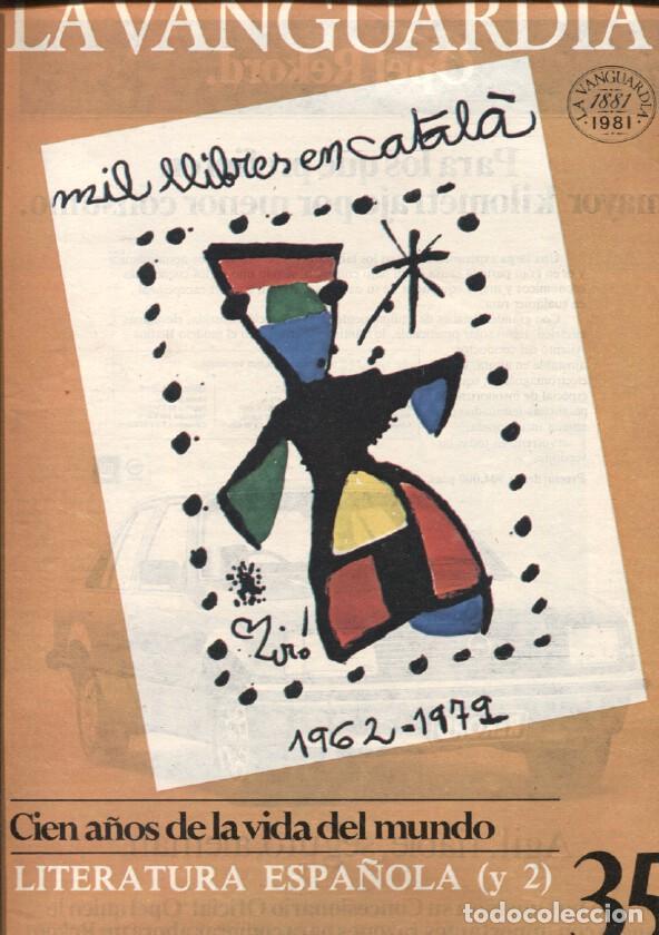 Postales: La Vanguardia fasciculo numero 35: Literatura espa&ntilde;ola, segunda parte - Varios
