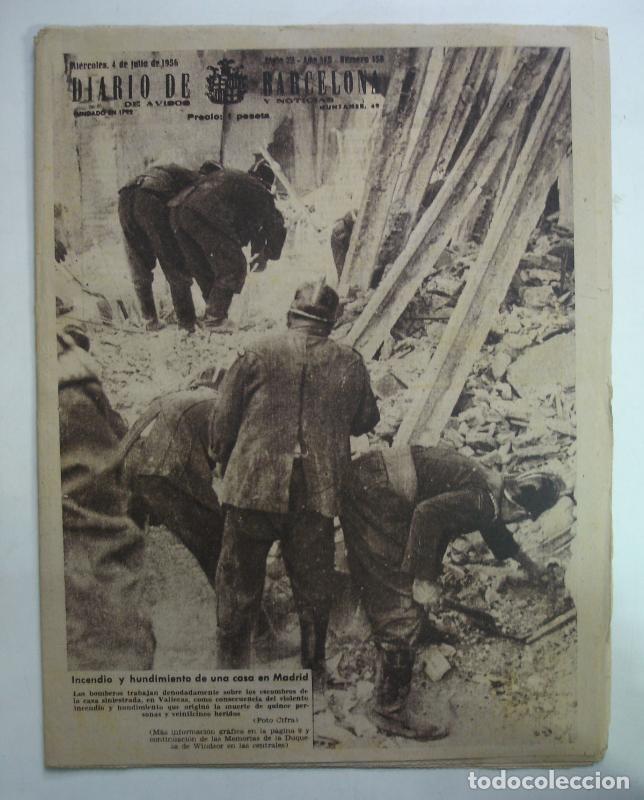 Cartes Postales: Diario de Barcelona numero 158 del 4.7.1956 - Varios