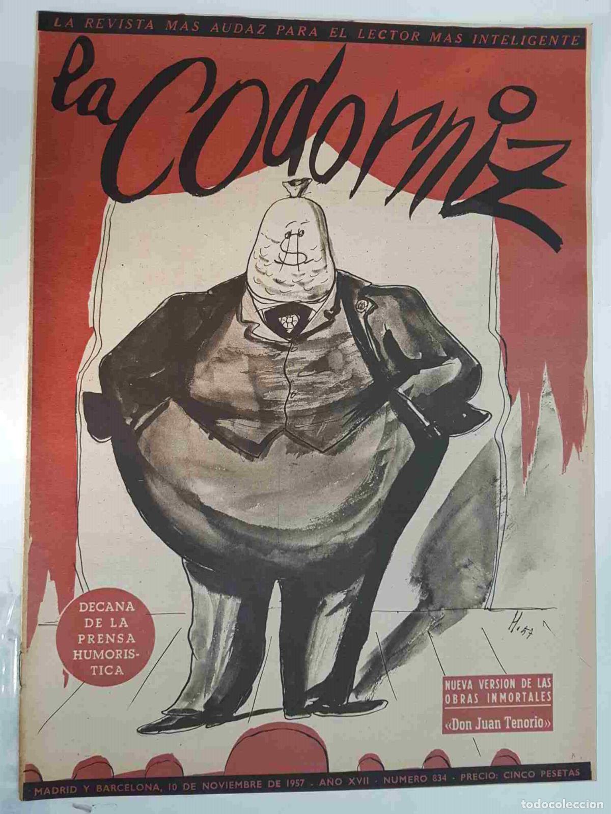 Postales: Revista: La Codorniz num 0834, 10 de noviembre de 1957- Don Juan Tenorio