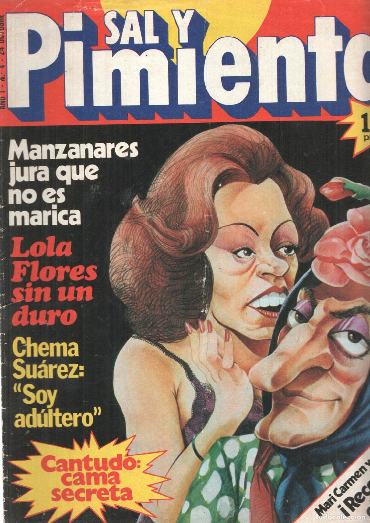 Postales: Revista Sal y Pimienta: num 004, a&ntilde;o 01 - 24 de octubre. Lola Flores sin un duro