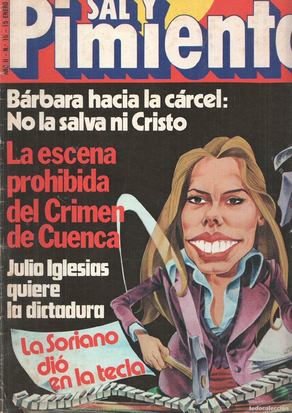 Postkarten: Revista Sal y Pimienta: num 016, a&ntilde;o II - 15 de enero 80. Barbara hacia la carcel: No la salva ni Cr