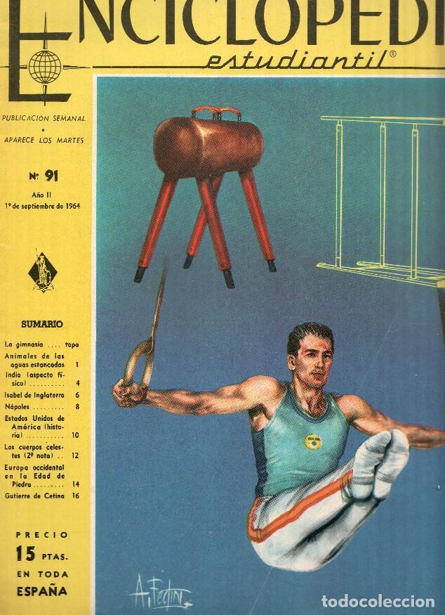 Cartoline: Enciclopedia Estudiantil numero 091 (1964): Gutierre de Cetina, Isabel de Inglaterra, Napoles - vari