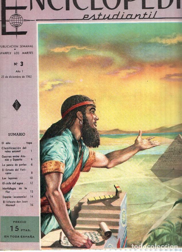 Postais: Enciclopedia Estudiantil numero 003 (1962): El Infante Don Juan Manuel, Guerras entre Atenas y Espar