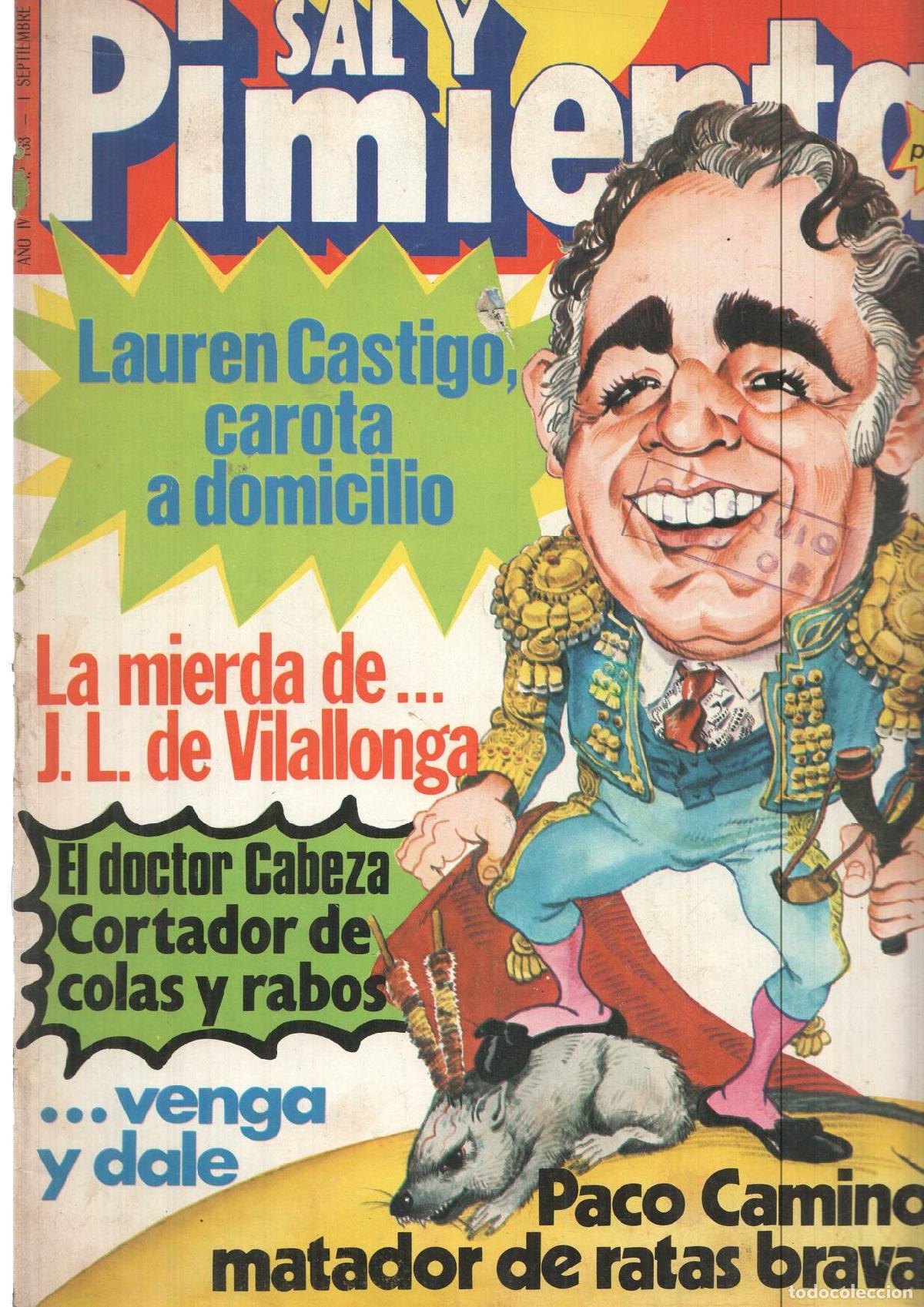 Postales: Revista Sal y Pimienta: num 153, a&ntilde;o IV -1 septiembre de 82. Lepe festival de la cancion popular