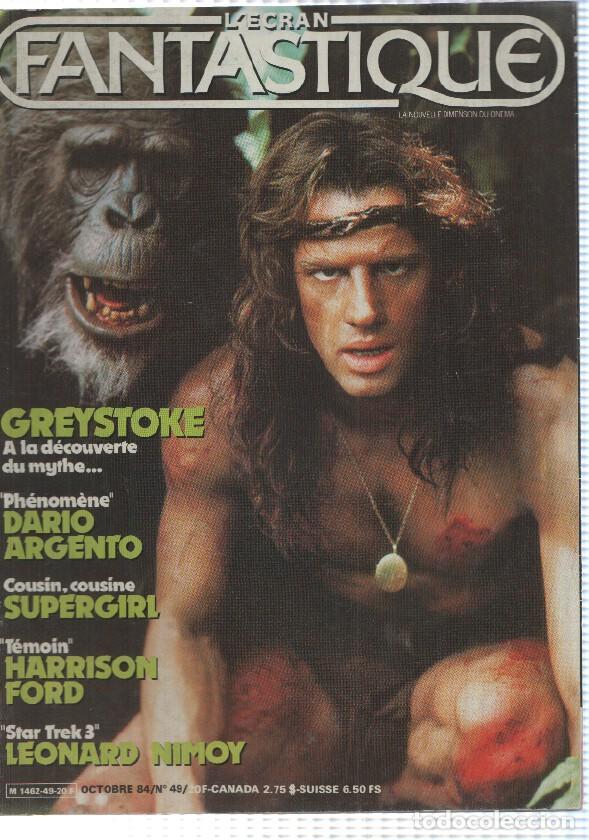 Postales: revista en frances: Lecran Fantastique num 49, octubre 1984 - Greystoke, Phenomene - Dario Argento