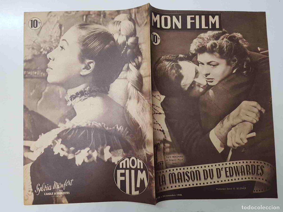 Postkarten: Revista: Mon Film num 118, Novembre 1948 - La maison du dEdwardes. Portada: Ingrid Bergman et Gregor
