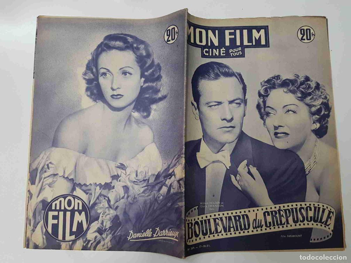 Postales: Revista: Mon Film num 269, octubre 1951 - Boulevar du crepuscule. Portada: William Holden et GLoria