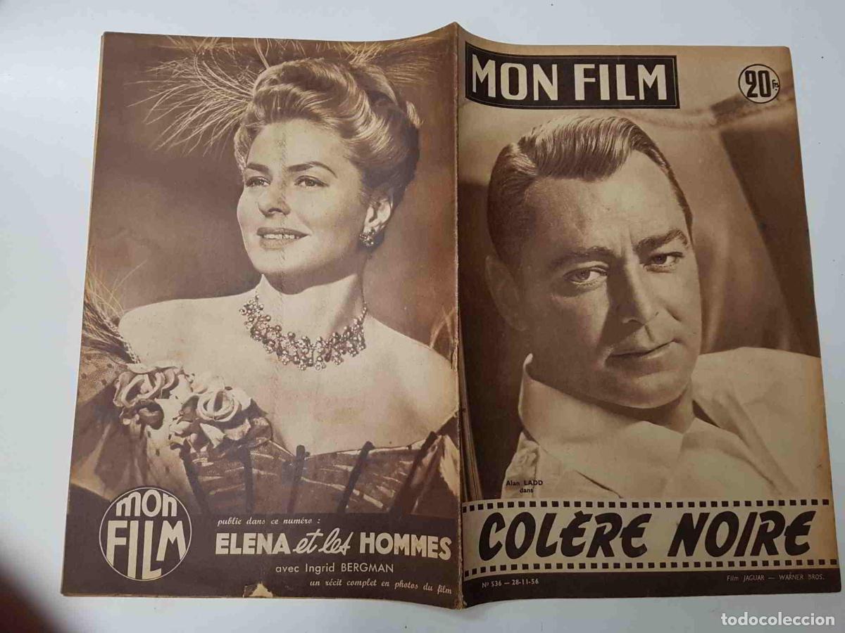 Postais: Revista: Mon Film num 536, 28-11-56. Colere Noire. Portada: Alan Ladd