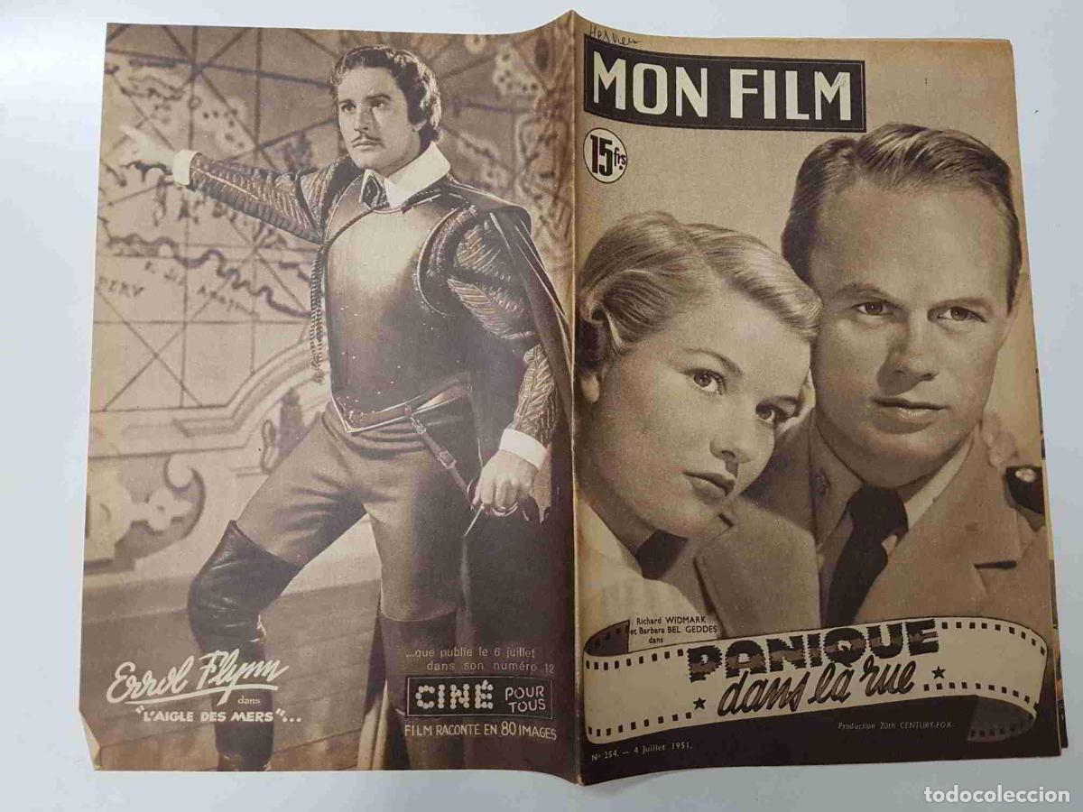 Cartes Postales: Revista: Mon Film num 254, juillet 1951 - Panique dans la rue. Portada: Richard Widmark et Barbara B