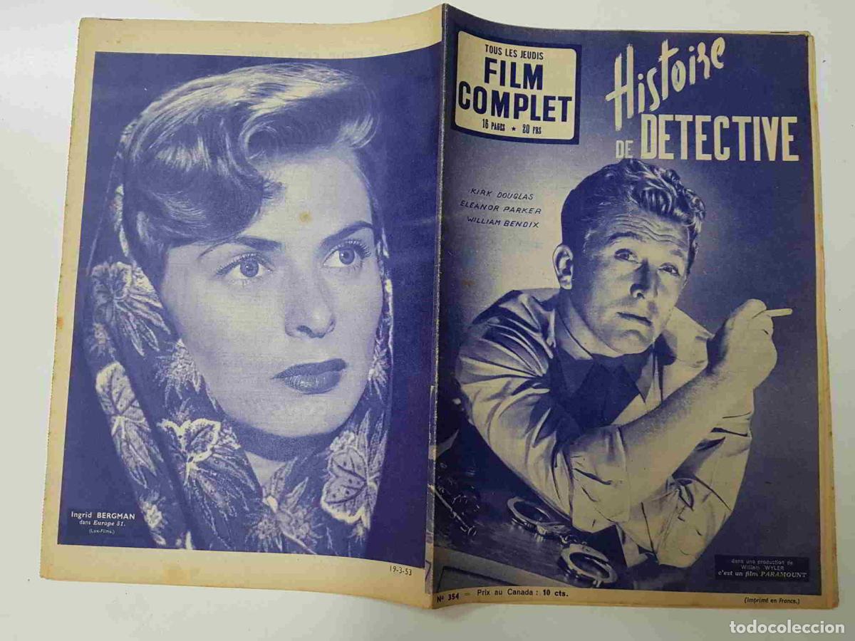 Postkarten: Revista: Film Complet num 354 (1953) - Histoire de detective. Portada: Kirk Douglas