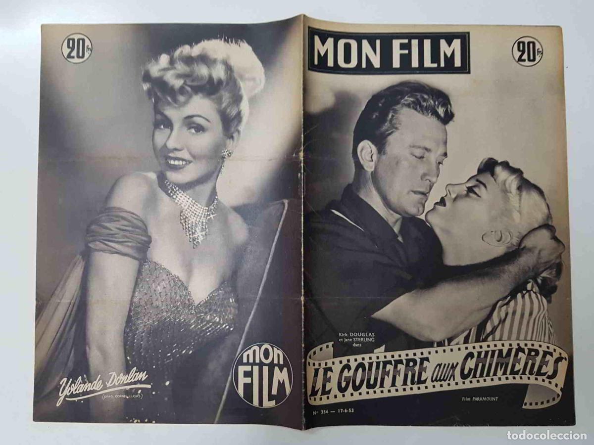 Postkarten: Revista: Mon Film num 356, 17/06/53 - Le gouffre aux chimeres. Portada: Kirk Douglas et Jane Sterlin