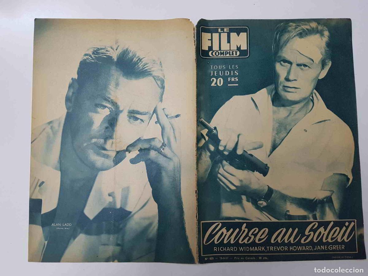 Postais: Revista: Le Film Complet num 635 (1957) - Course au Soleil. Portada: Richard Widmark