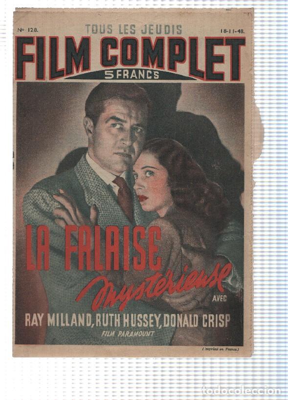 Cartoline: Revista: Film Complet num 128 (1948) - La falaise mysterieuse. Portada: Ray Milland, Ruth Hussey