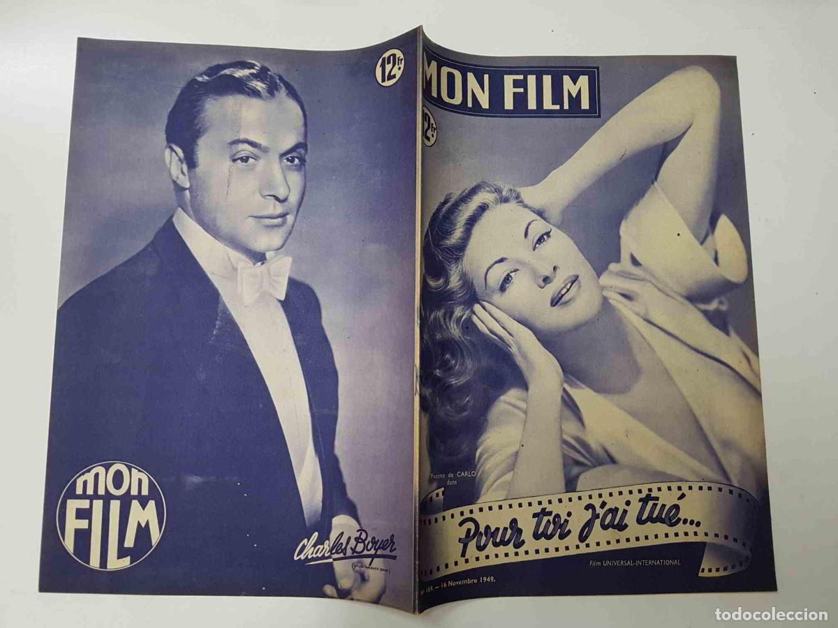 Postkarten: Revista: Mon Film num 169, novembre 1949 - Pour toi jai tue. Portada: Yvonne de Carlo