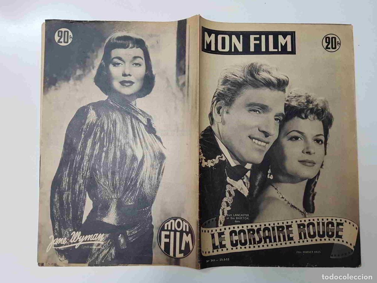 Cartoline: Revista: Mon Film num 344, 25/03/53 - Le corsaire rouge. Portada: Burt Lancaster et Eva Bartok