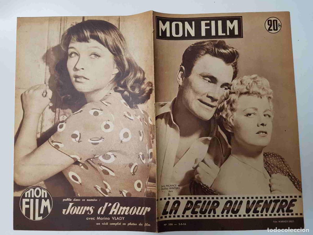 Postais: Revista: Mon Film num 506, 2-5-56. La peur au ventre. Portada: Jack Palance et Shelley Winters