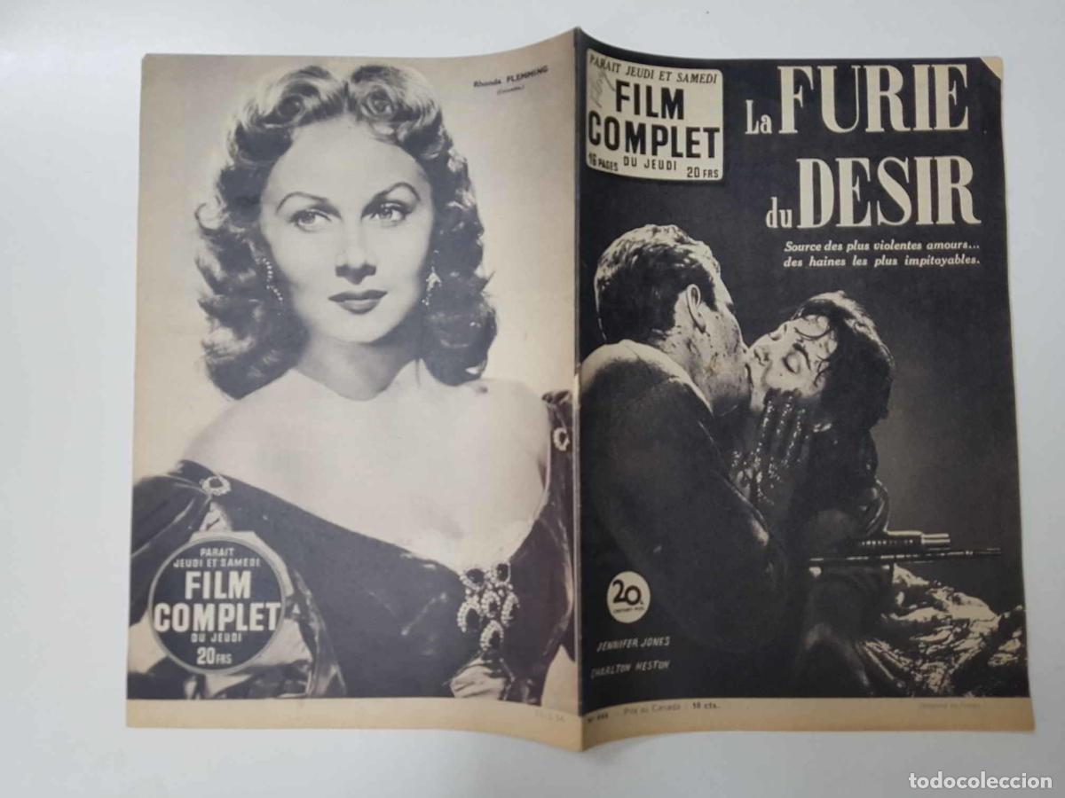 Postales: Revista: Film Complet num 444 (1954) - La Furie du desir. Portada: Jennifer Jones, Charlton Heston