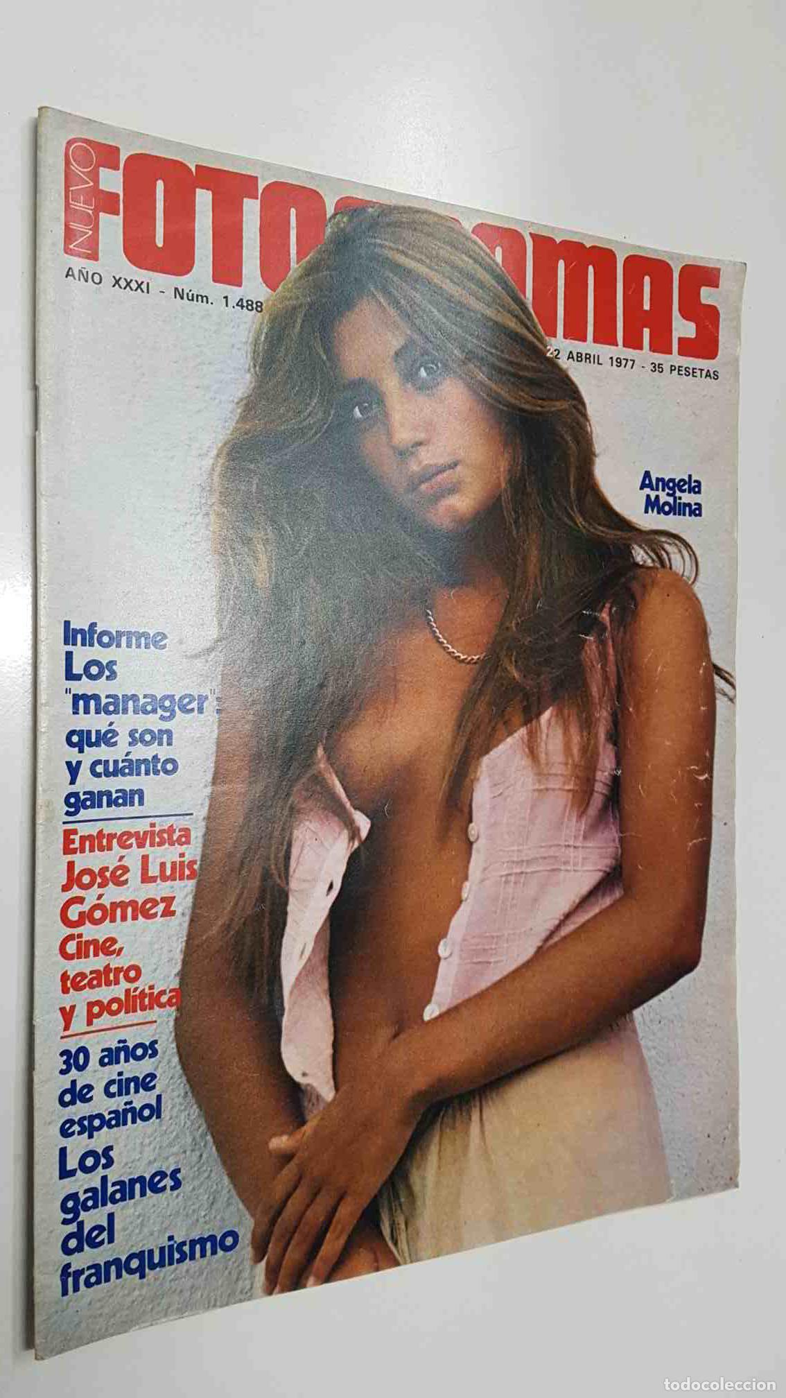 Postcards: Revista Fotogramas: num 1488, 22-4-1977. Portada: Angela Molina, Informe los manager: que son y cuan