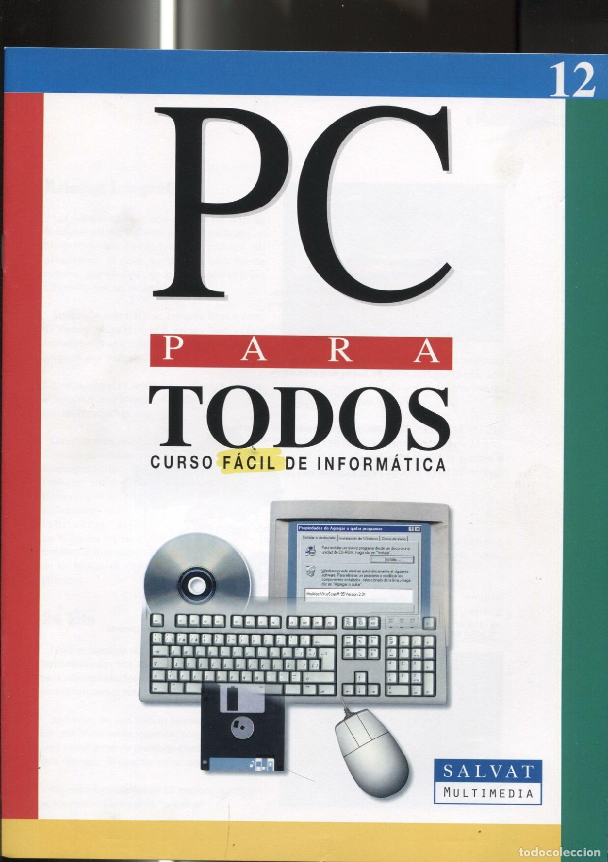 Postales: Fasciculo numero 12 del curso facil de informatica PC PARA TODOS - varios