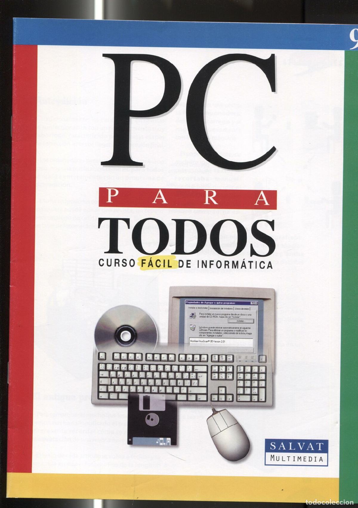 Postales: Fasciculo numero 09 del curso facil de informatica PC PARA TODOS - varios