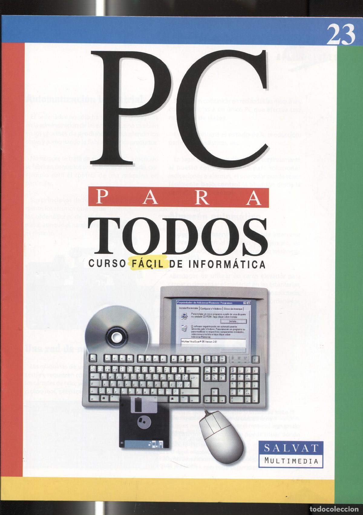 Postales: Fasciculo numero 23 del curso facil de informatica PC PARA TODOS - varios