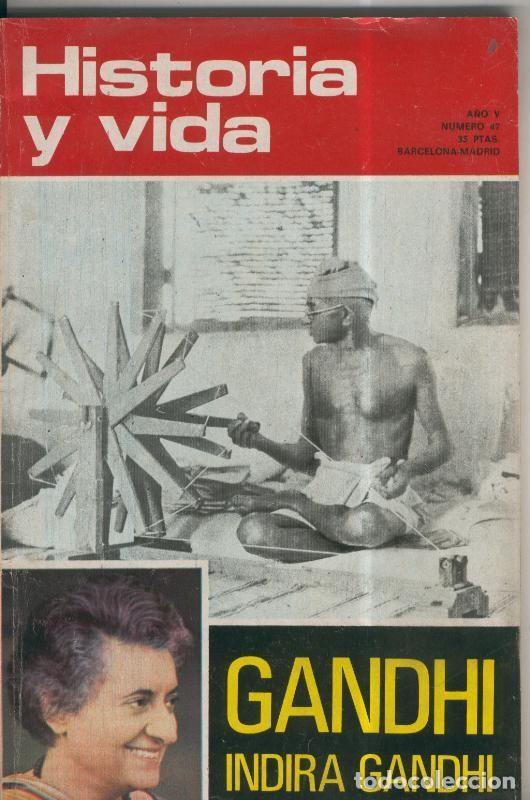 Postcards: Historia y Vida numero 047: Gandhi-Indira Gandhi (numerado 1 en interior) - Varios