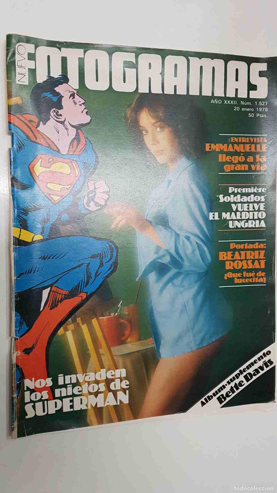 Postais: Revista Fotogramas: num 1527, 20-1-1978. Portada: Beatriz Rossat. Entrevista Emmanuelle llego a la g