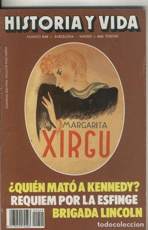 Postkarten: Historia y Vida revista numero 249: margarita Xirgu, Brigada Lincoln - Varios