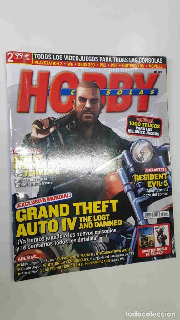 Postales: Hobby Consolas: num 209, marzo 2009. Poster doble: Halo Wars - Street Fighter IV - NULL