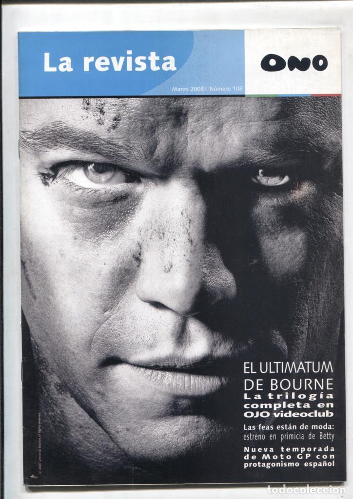 Cartoline: ONO la revista numero 108: abril 2008: El ultimatum de Bourne, Betty la fea -