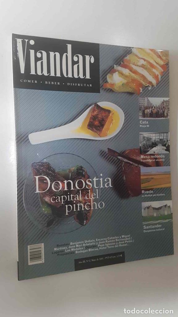 Postais: Revista Viandar num 17: a&ntilde;o III, mayo 2001 - Donostia capital del pincho, La Torre del Remei - place
