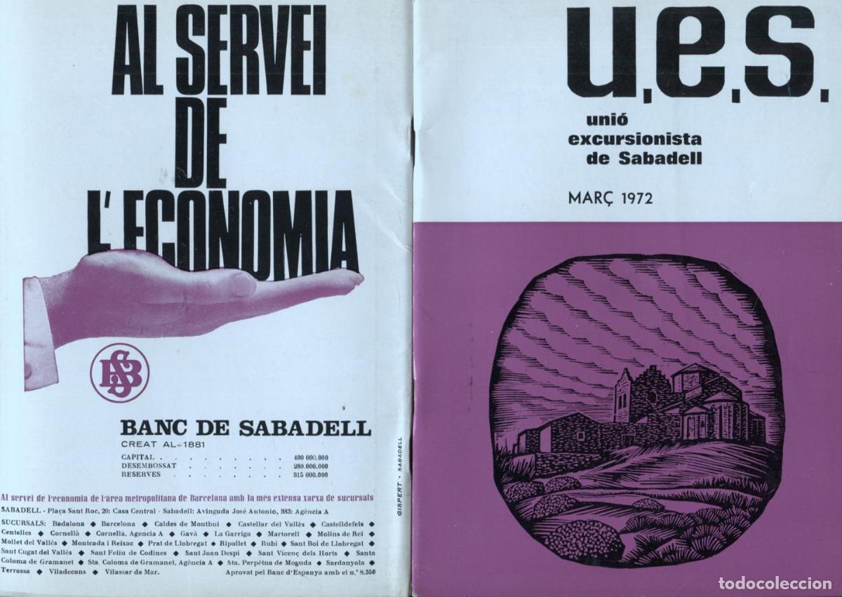 Postkarten: U.E.S unio excursionista de sabadell numero 6: mar&ccedil; 1972: excursio Castellfollit del Boix, Can Massa